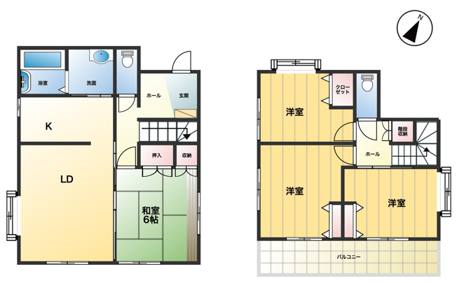 【間取り】 | 羽生市上新郷　中古戸建