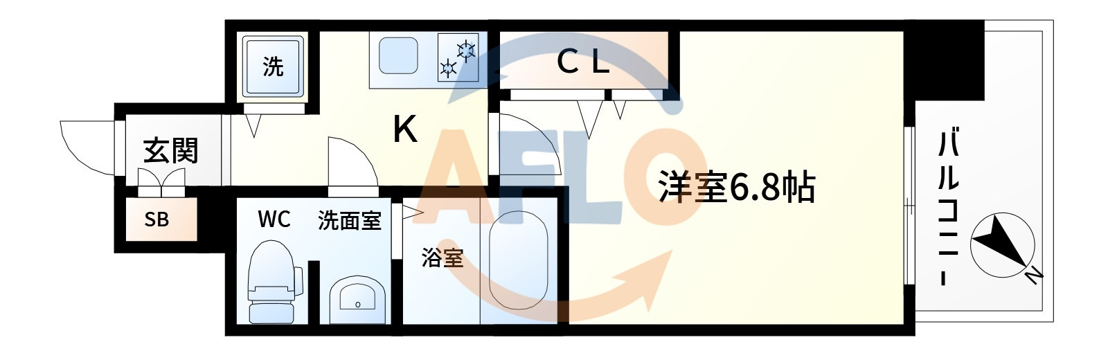 レグゼスタ福島Ⅱの間取り|レグゼスタ福島Ⅱ　間取り