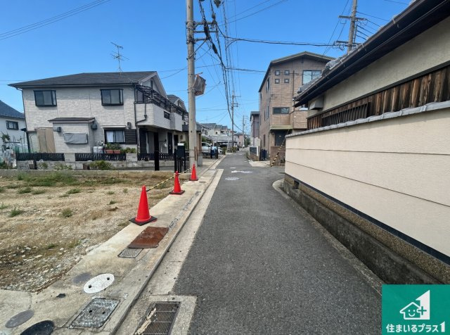 堺市中区福田　第14期　新築一戸建ての前面道路含む現地写真|周辺は落ち着いた街並みの住宅地！子育てがしやすい住環境です！まだ未完成ですが、現地でしかわからない事もございます。是非一度ご覧ください。