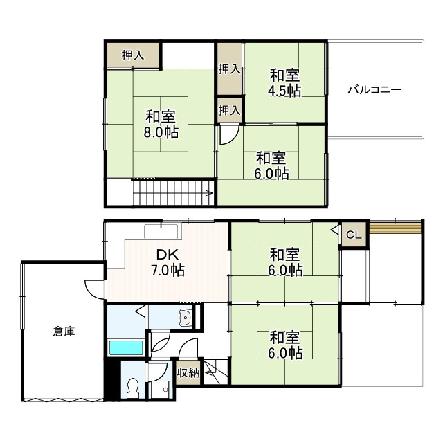 向野町戸建の間取り