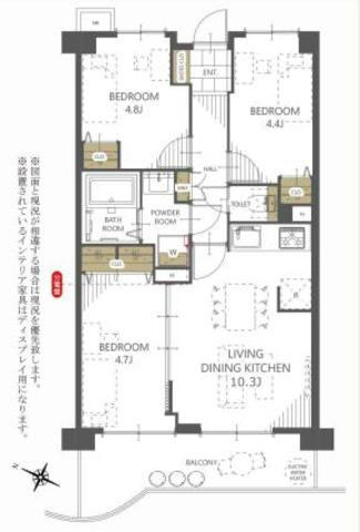 アーベイン川越南大塚キッズプレースの間取り