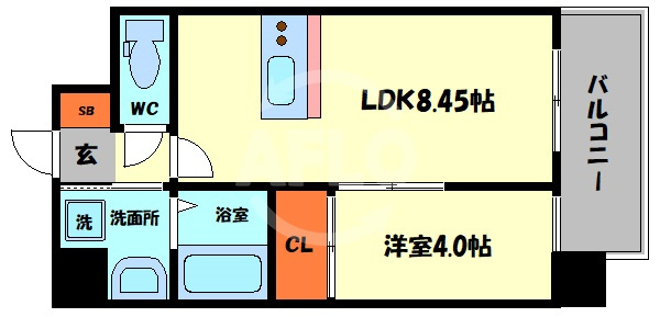 カウニス巽北の間取り|カウニス巽北　間取り