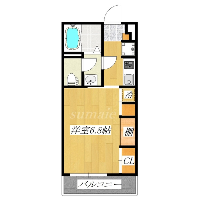 リブリ・ハートポートⅢの間取り|東向きのお部屋です☆