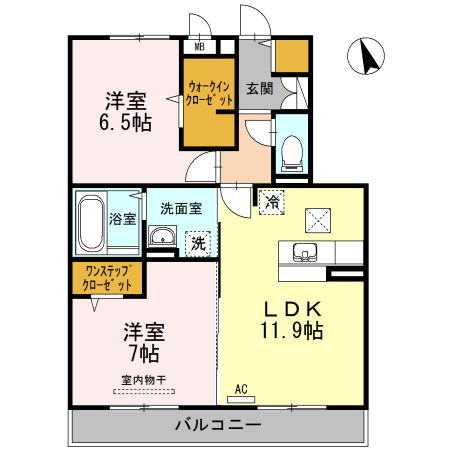 ブリエ　ドゥ　Aの間取り