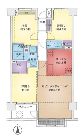 【間取り】 | たまプラーザ パーク・ホームズ