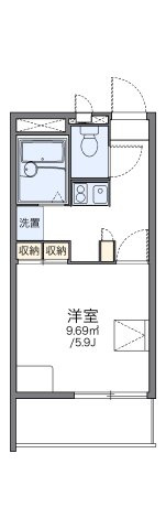 レオパレスグリーンヒルズの間取り