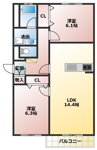 グランシャリオの間取り