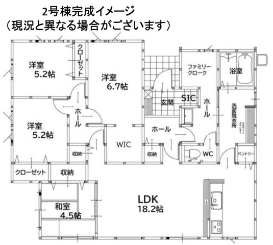 大里戸ノ上２丁目新築戸建Dの間取り