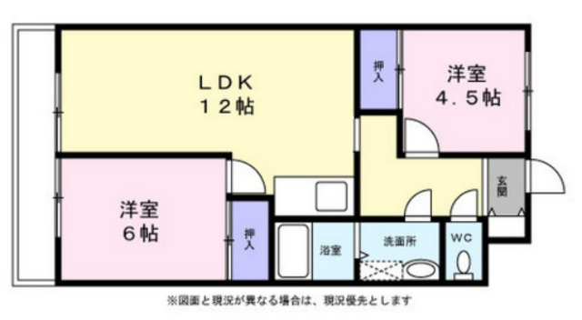 ハピネス飯田２号館の間取り