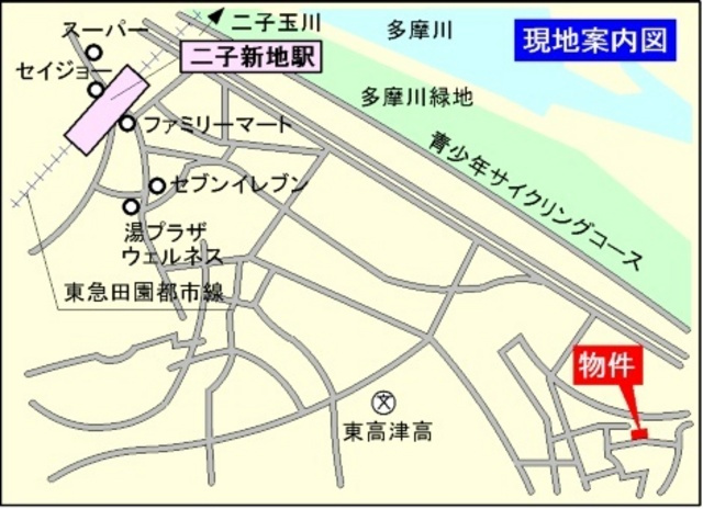 Ｌｕｍｉｅｒｅの地図|閑静な住環境