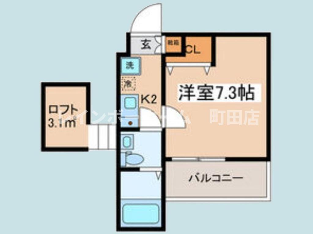 NEXIA海老名※初期費用分割後払いサービス利用可能物件の間取り