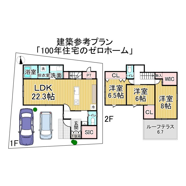一乗寺染殿町 建築条件付き 土地の土地図