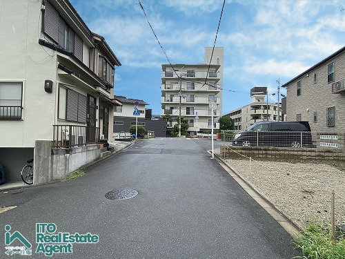 一乗寺染殿町 建築条件付き 土地の前面道路含む現地写真