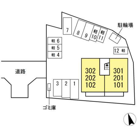 サン・アヴニールの区画図