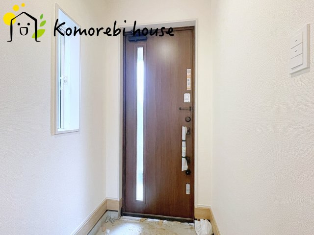 上尾市今泉　5期　新築一戸建て　ブルーミングガーデン　02の玄関|2026.9.19撮影済み