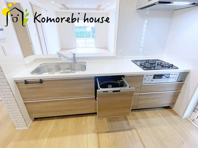 上尾市今泉　5期　新築一戸建て　ブルーミングガーデン　02のキッチン|2026.9.19撮影済み