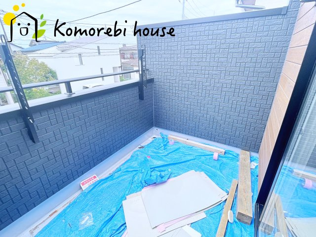 上尾市今泉　5期　新築一戸建て　ブルーミングガーデン　02のバルコニー|2026.9.19撮影済み