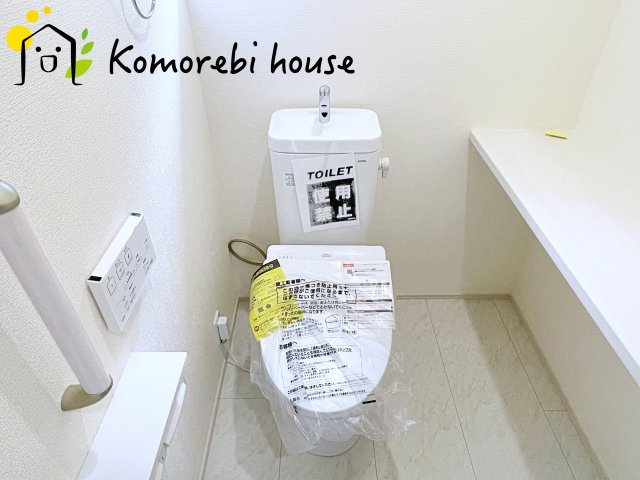 上尾市今泉　5期　新築一戸建て　ブルーミングガーデン　02のトイレ|2026.9.19撮影済み