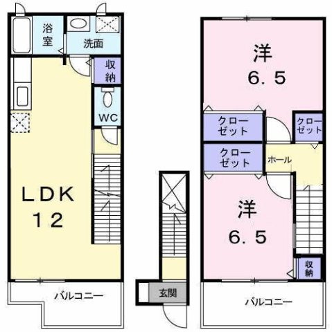 アルカザーレふじの間取り