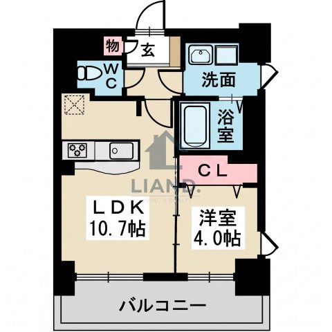  ブライトンハイツ愛宕　愛宕小学校区の間取り|ブライトンハイツ愛宕
