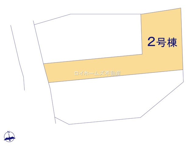 【区画図】 | 北名古屋市六ツ師南屋敷736『仲介料無料』新築戸建て | 2号棟