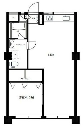 杉並コーポラスの間取り