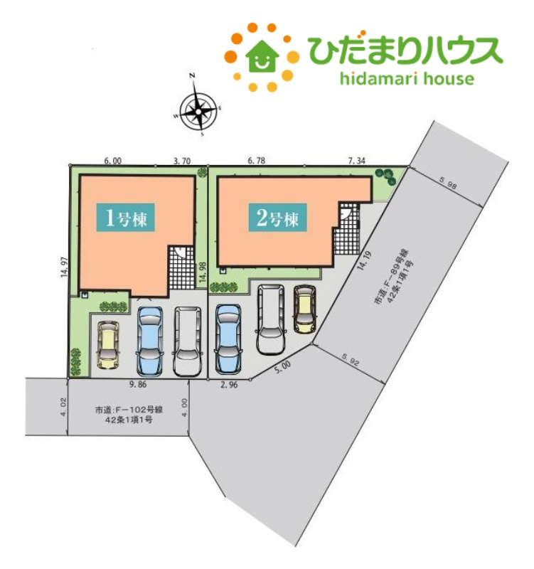 深谷市秋元町　新築一戸建て　いろどりアイタウン　01の区画図