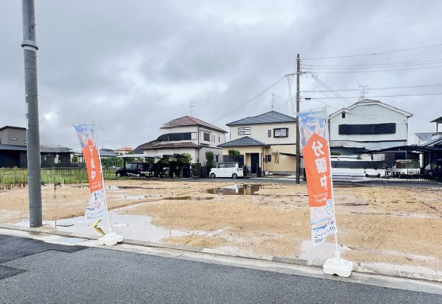 桜井市大福５区画　建築条件なし土地の外観