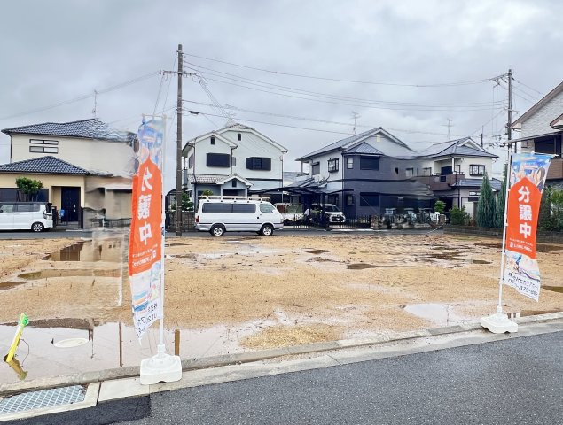 桜井市大福５区画　建築条件なし土地の外観