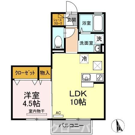 リビングタウン高松中央 B棟の間取り