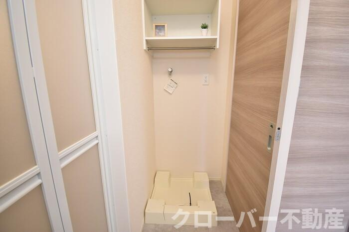 レジアスの洗面所|室内洗濯機置場