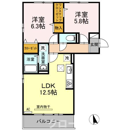 レジアスの間取り