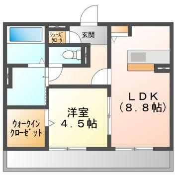フリージア　Ｂの間取り