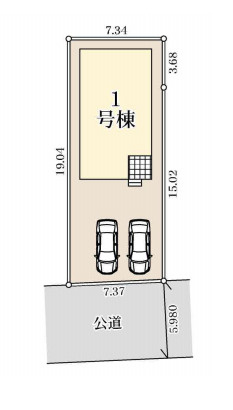 上尾市泉台2丁目　新築一戸建て　リーブルガーデン　01の区画図|1号棟