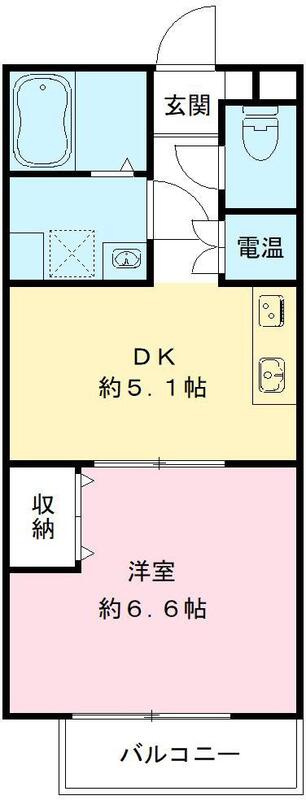 エルメゾン　長曽根の間取り