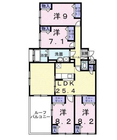 アドラブールの間取り