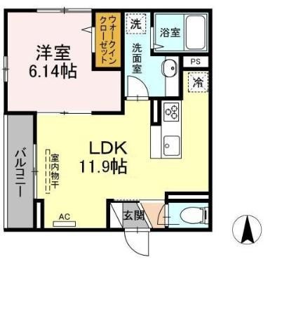 エクセリア田柄の間取り