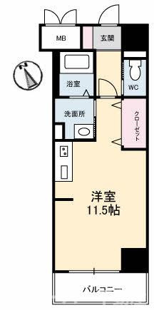 Urban Vista 中央町の間取り