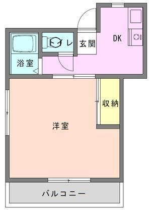 第一ジュネス倉田の間取り|間取りです。