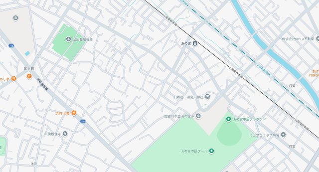 加古川市尾上町口里　　山陽電鉄「浜の宮駅」徒歩4分の地図