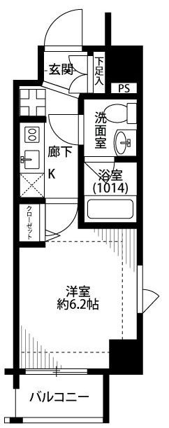 プレール・ドゥーク早稲田Ⅱの間取り|間取りです。