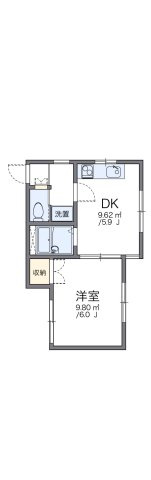 レオパレス上大岡第１２の間取り