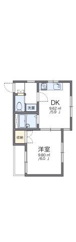 レオパレス上大岡第１２の間取り