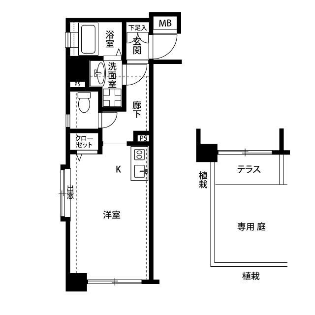 プレール中延の間取り|間取りです。