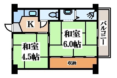 【間取り】 | ビレッジハウス鴻池