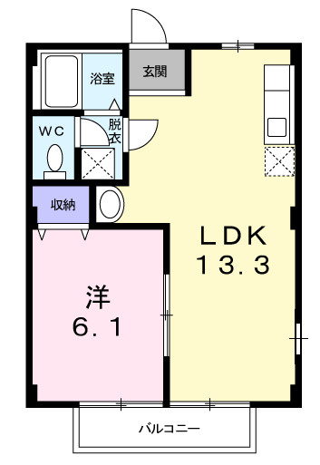 コーポいなよしの間取り