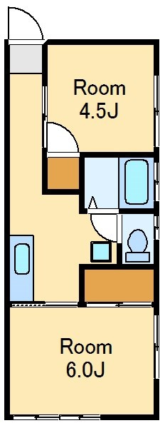 杉並区桃井１丁目のアパートの間取り