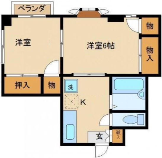ハイツ森島の間取り|間取りです。