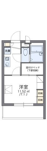 レオパレス綿新の間取り