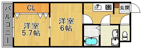 ヴィルシーナ花畑の間取り